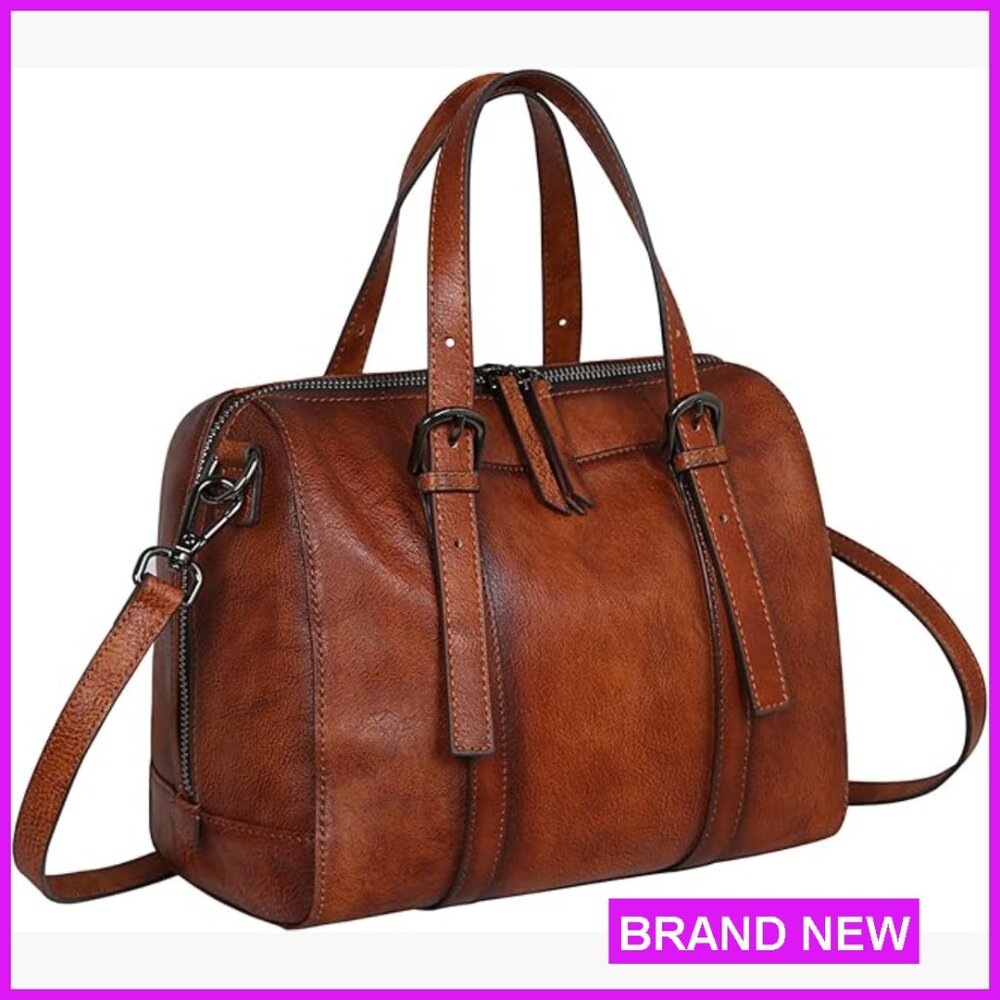 Genuine Leather Hobo Satchel Crossbody Bag Top Handle Designer Travel Purse
